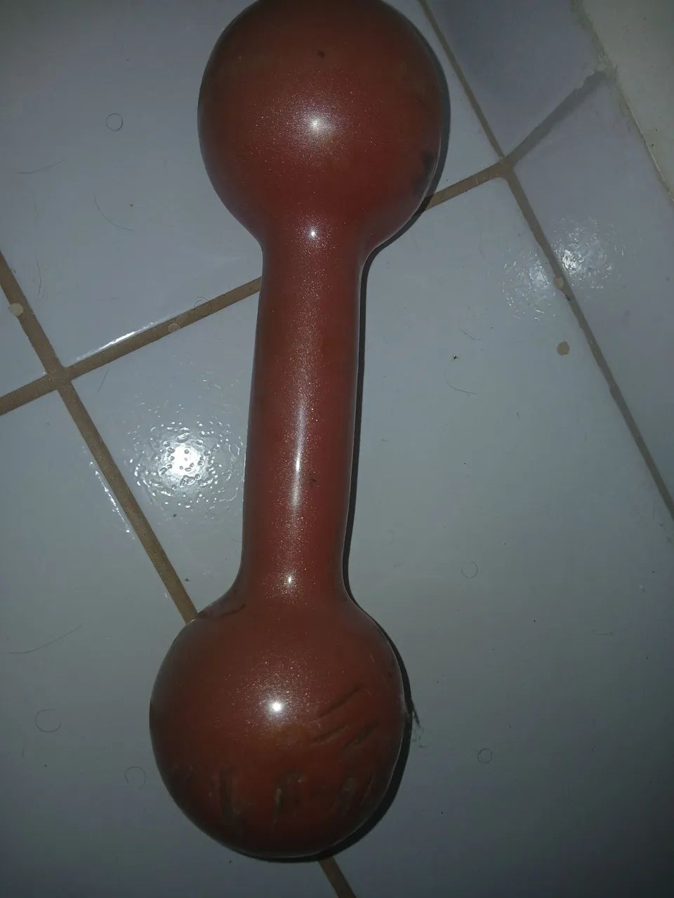 Par de Halteres vermelho 5kg cada - Foto 4