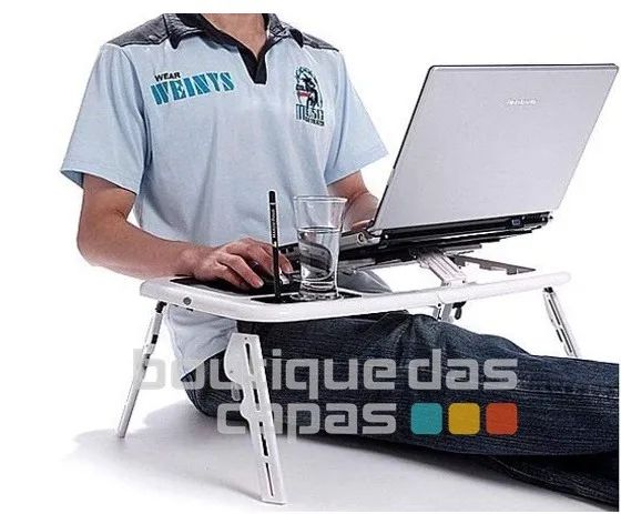 MESA PORTATIL DOBRAVEL P NOTEBOOK 2 COOLER USB TOMATE MTN-888 ate 15.6 polegadas - Foto 2