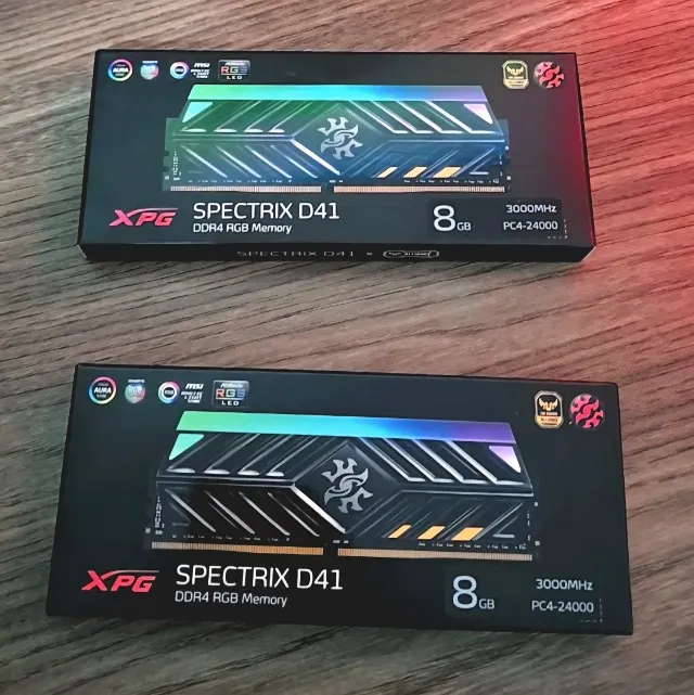 Memória RAM XPG Spectrix D41 16GB (2x 8GB) DDR4 RGB 3000Mhz RGB CL16