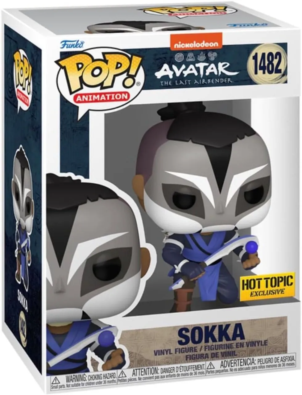 Funko Pop Avatar the Last Airbender Sokka 1482 (Hot Topic Exclusive) Novo Original