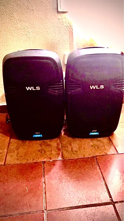 2 Caixas de Som WLS J12 PRO Ativa e Reveptiva