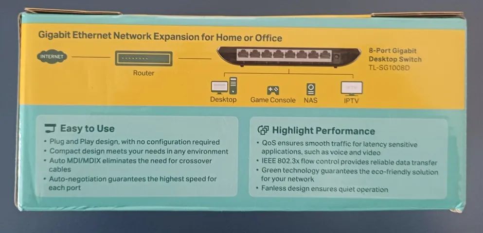 HUB SWITCH TP LINK  08P LS1008D 10/100/1000 MBPS - Foto 2