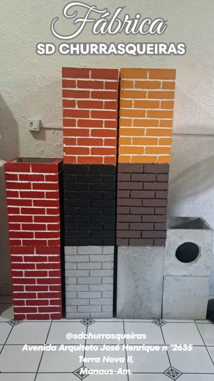 Prolongador de chaminé para churrasqueira pré moldada.
