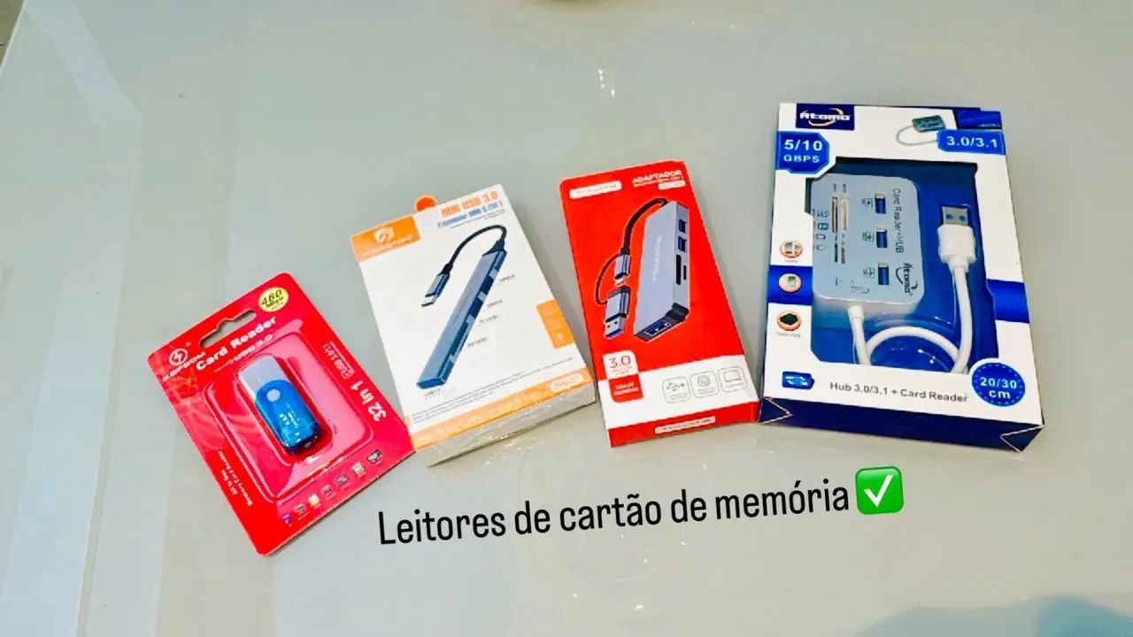 Leitores de Cartão de Memória e Adaptadores USB