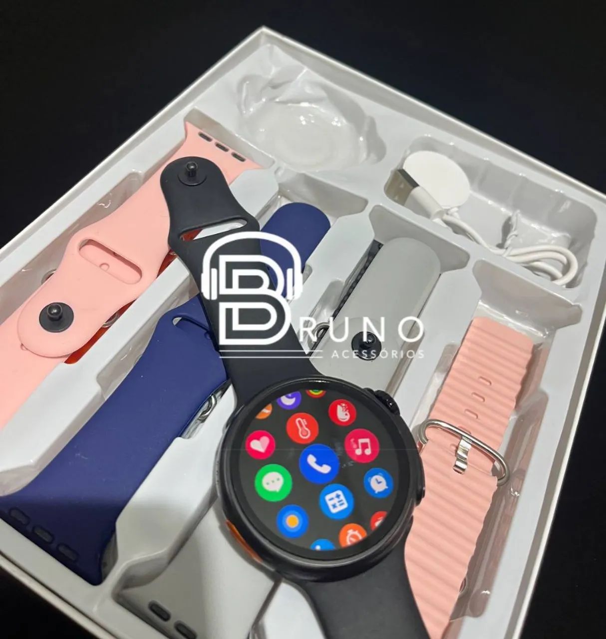 Smartwatch Relógio Inteligente + Pulseiras
