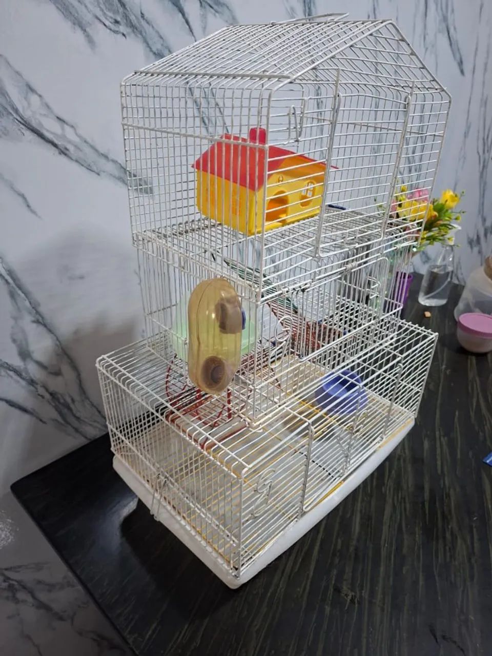 Gaiola para hamster 2 andares com acessórios - Ótimo estado - Foto 2