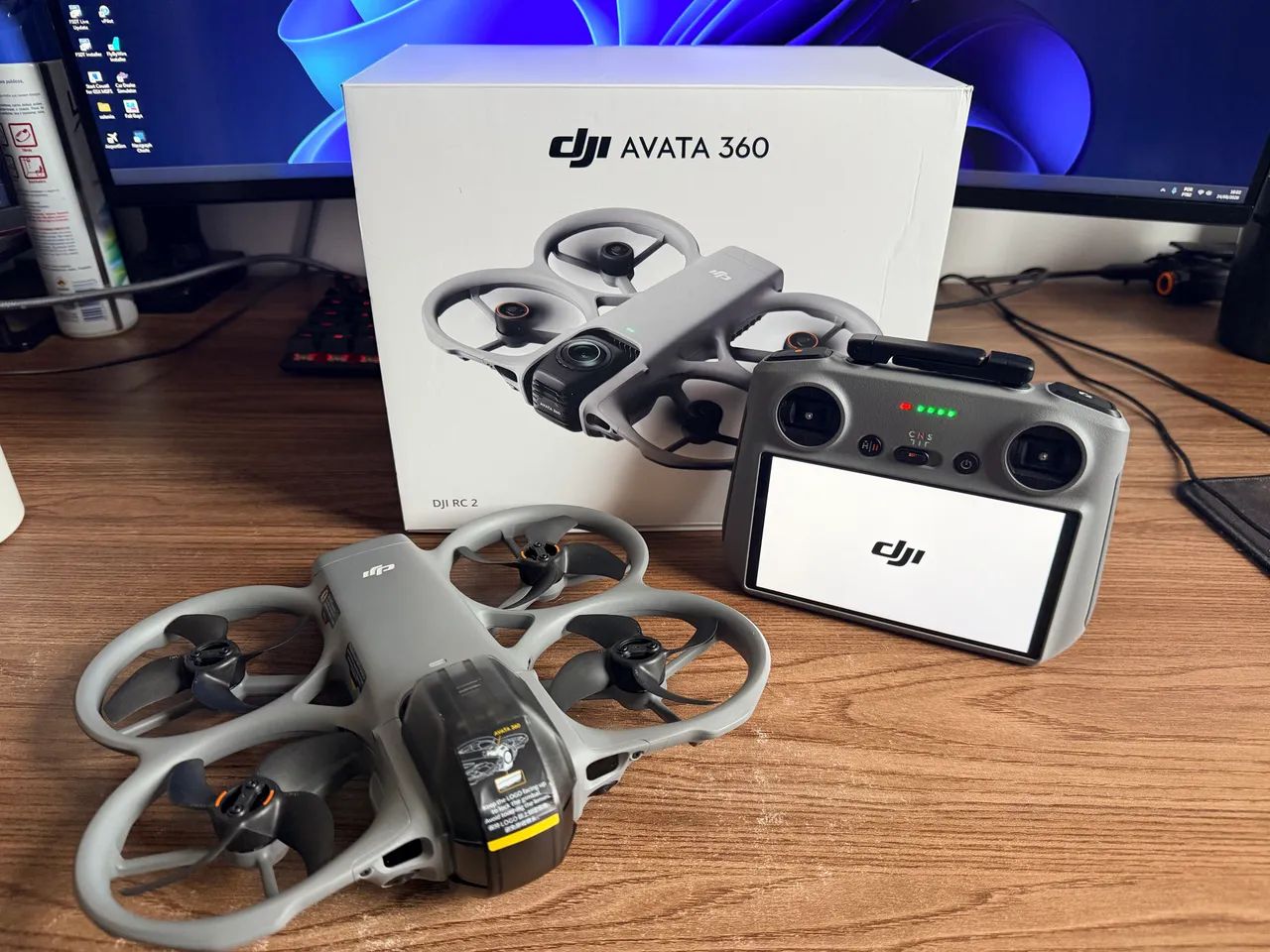 Drone DJI Avata 360 + RC2 - 5 dias de uso 