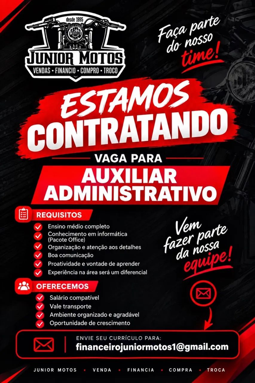 Vaga - AUXILIAR ADMINISTRATIVO 