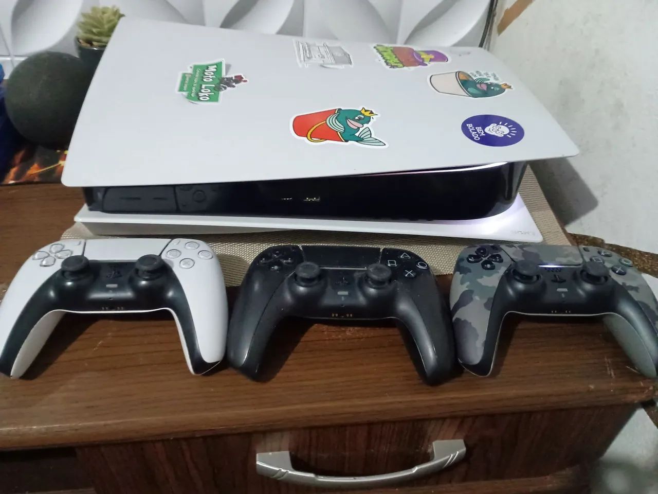 PS5 FAT  2 controle 1 jogo  - Foto 5