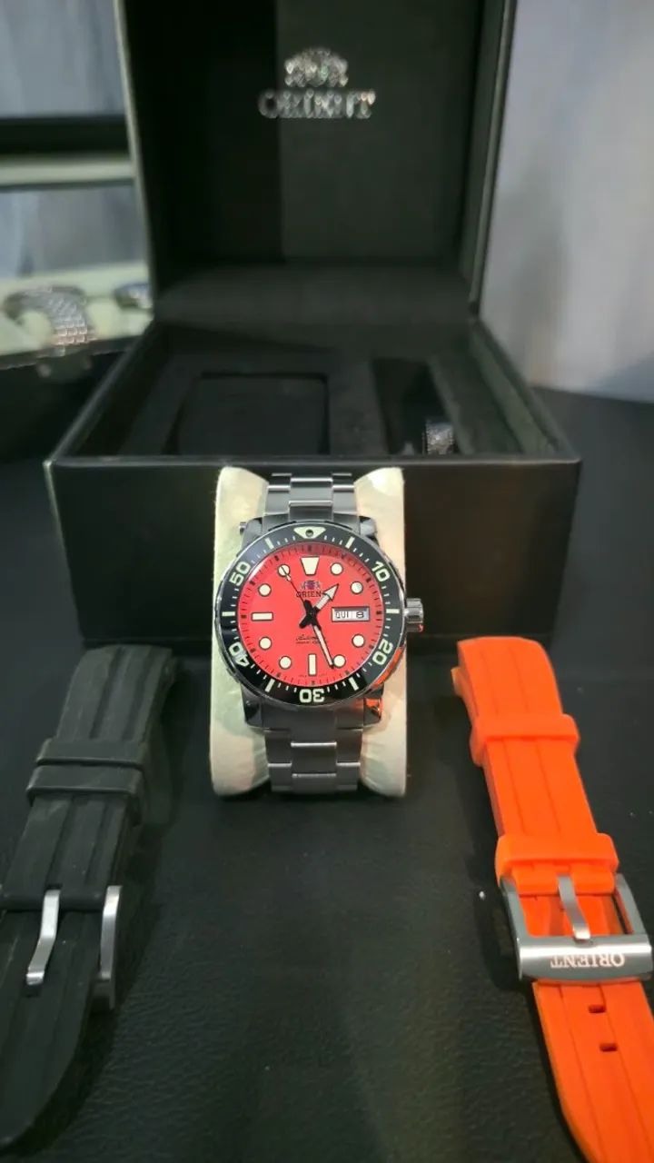 Relógio ORIENT Automático Poseidon F49SS014 O1SX - Foto 4