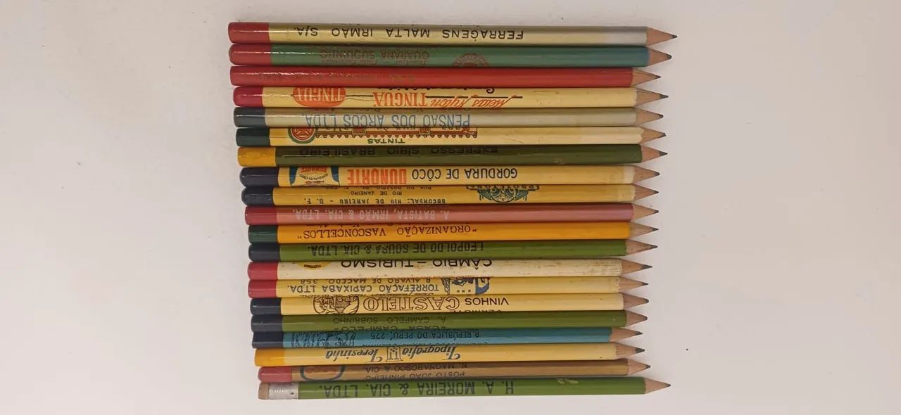 LOTE DE 20 LÁPIS ANTIGOS DE PROPAGADAS DIVERSAS - Foto 2