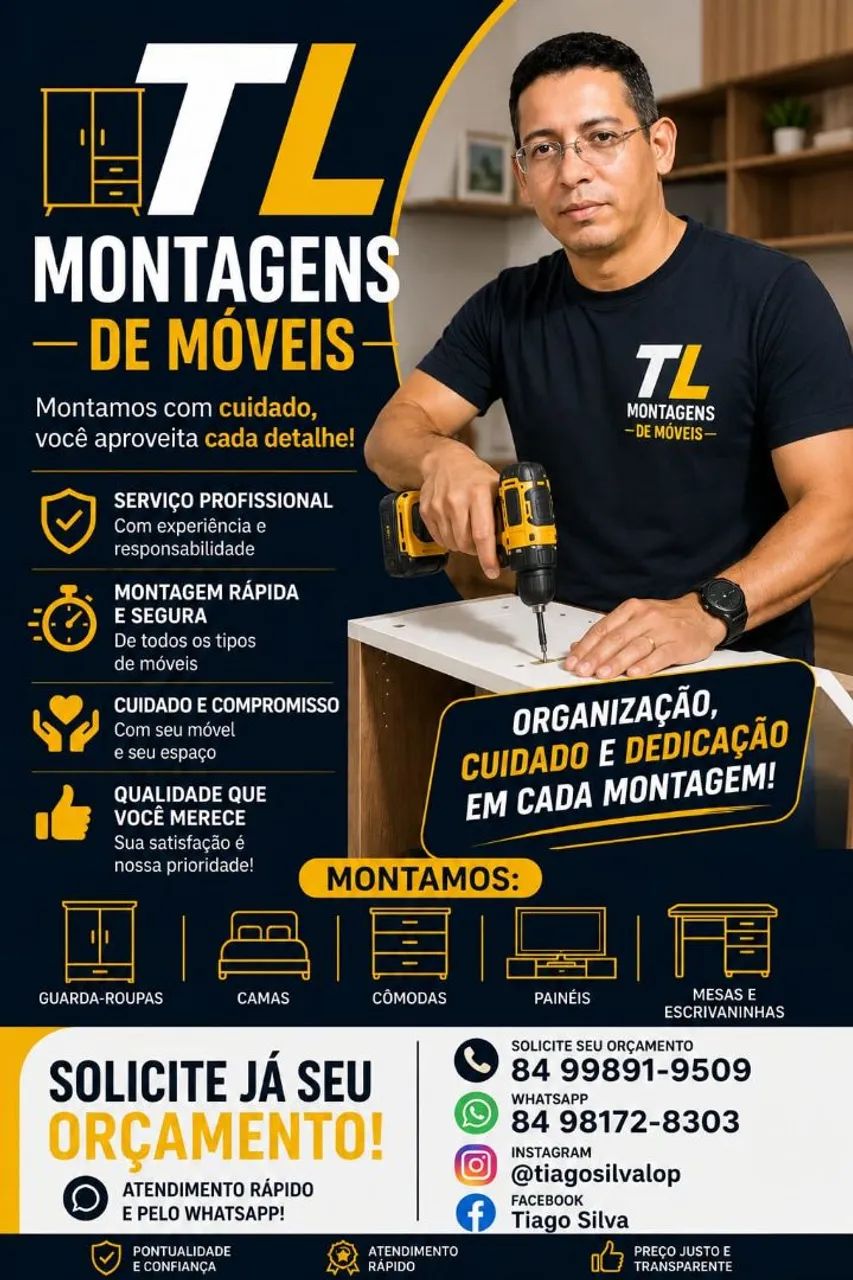 Montador de móveis profissional 