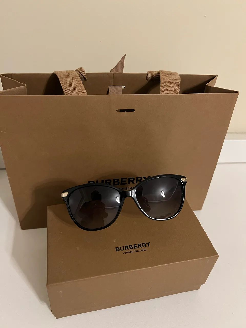 Óculos Burberry preto feminino  - Foto 5