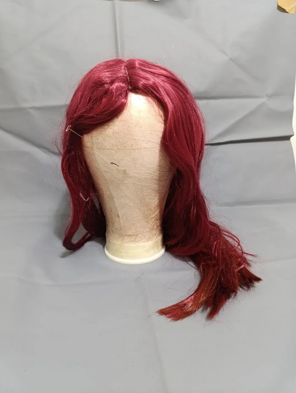 Peruca Wig Vermelha Ondulada