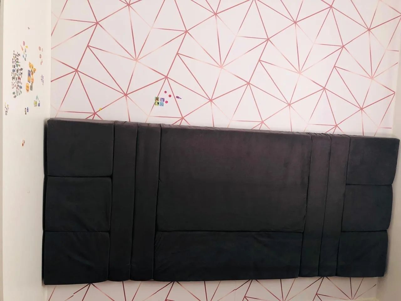 Cabeceira de cama estofado