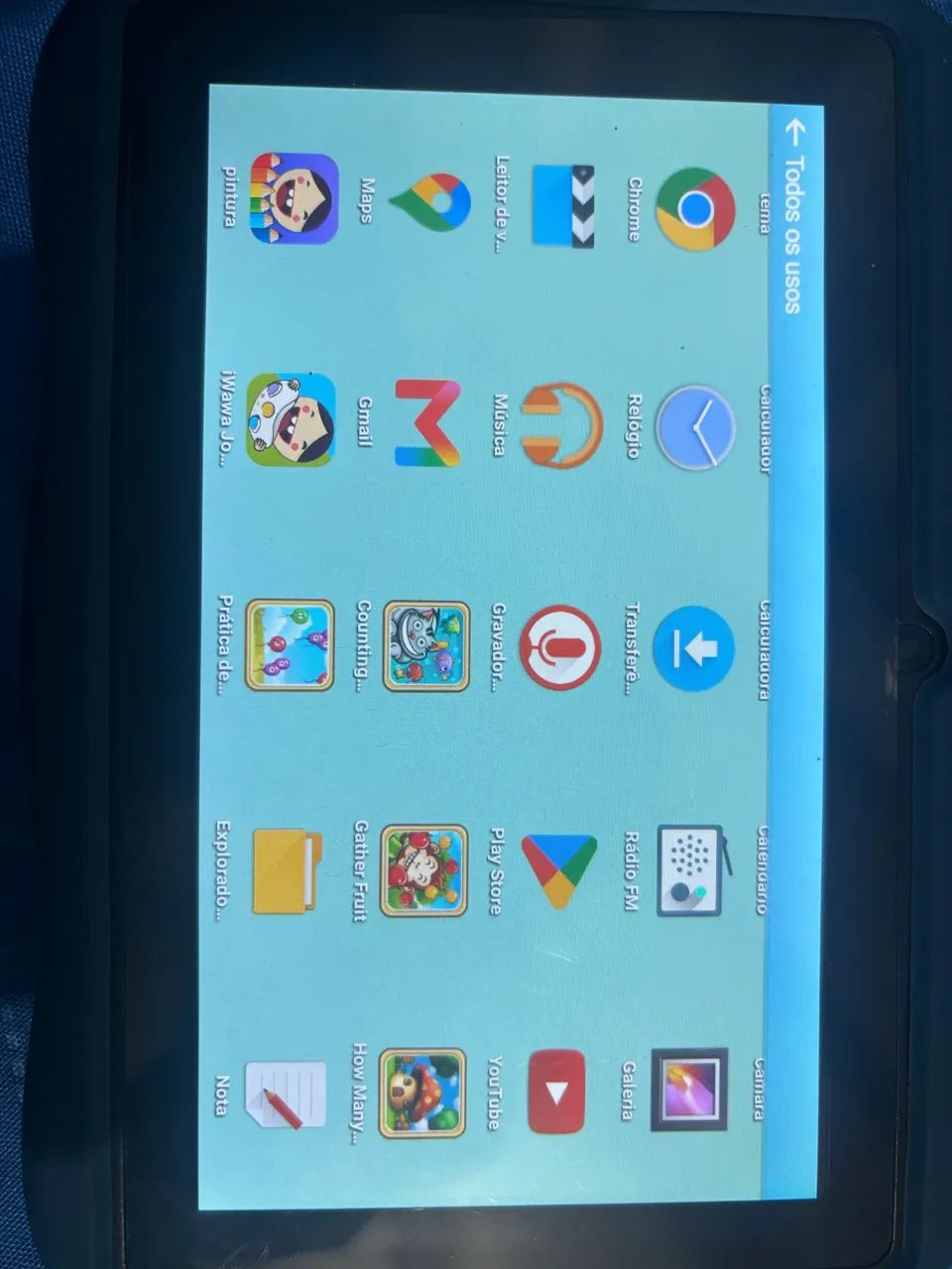  Tablet Infantil Android - Menos de 1 mês de uso