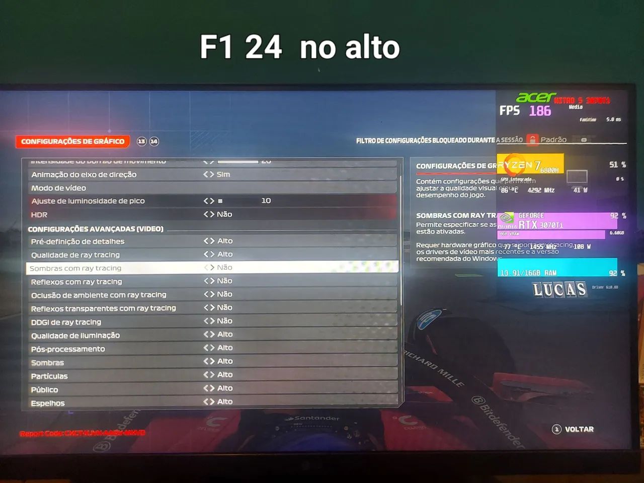 Notebook gamer Nitro 5 3070ti  - Foto 4