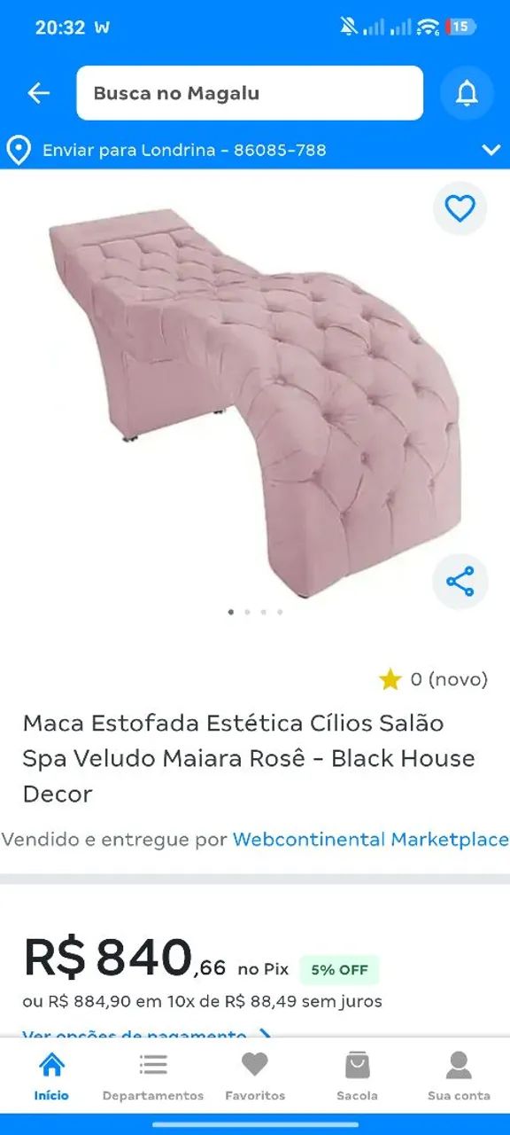 Maca de Veludo Rosa para Lash Design e Sobrancelhas