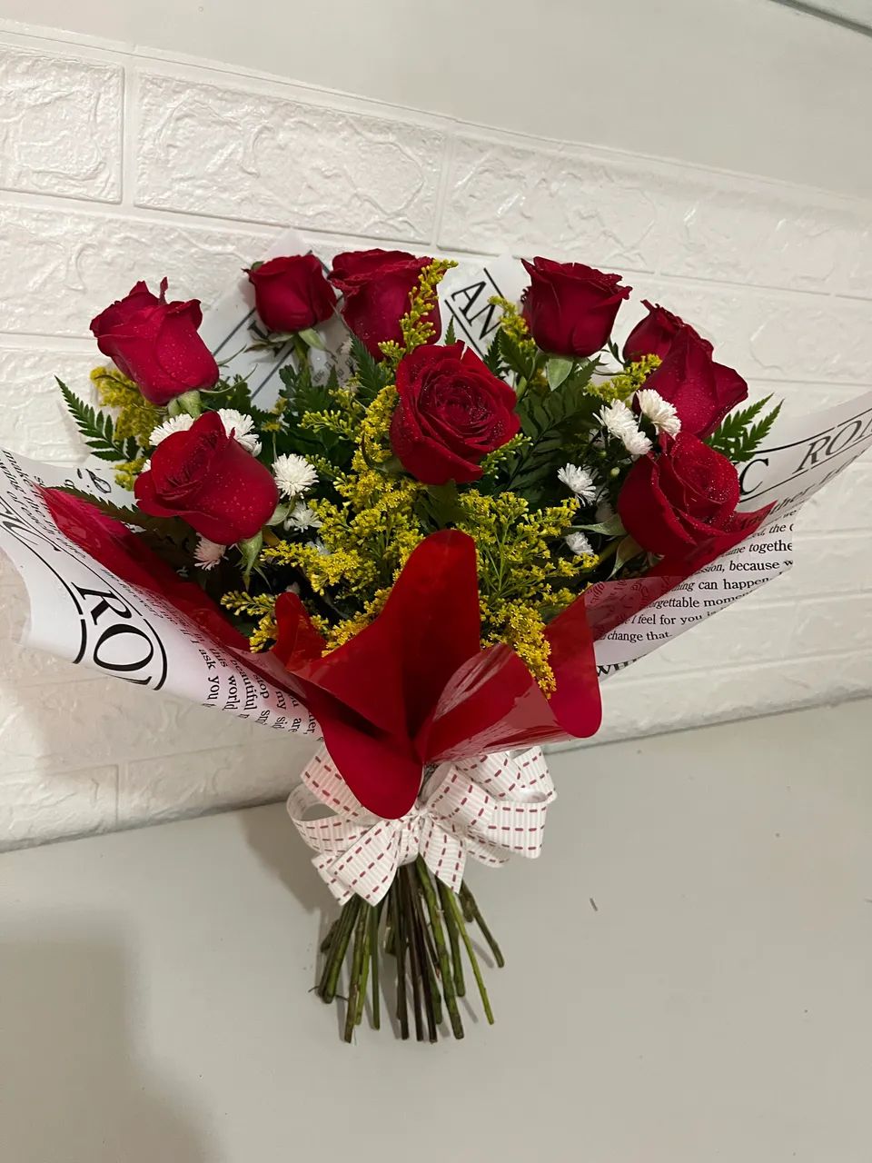 Buque de rosas com 12