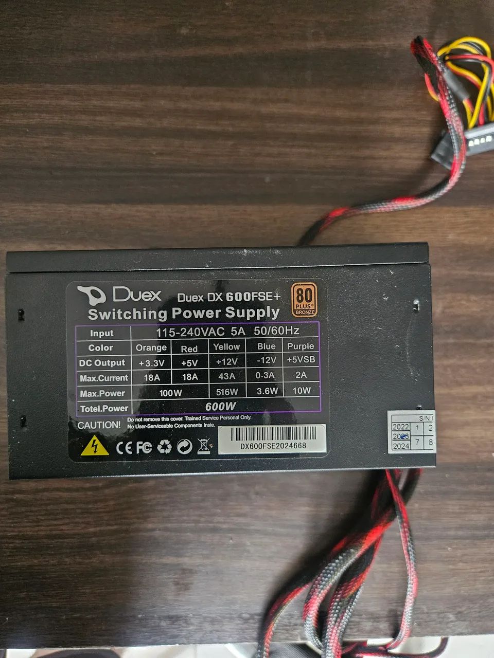 Fonte gamer 600w  - Foto 2