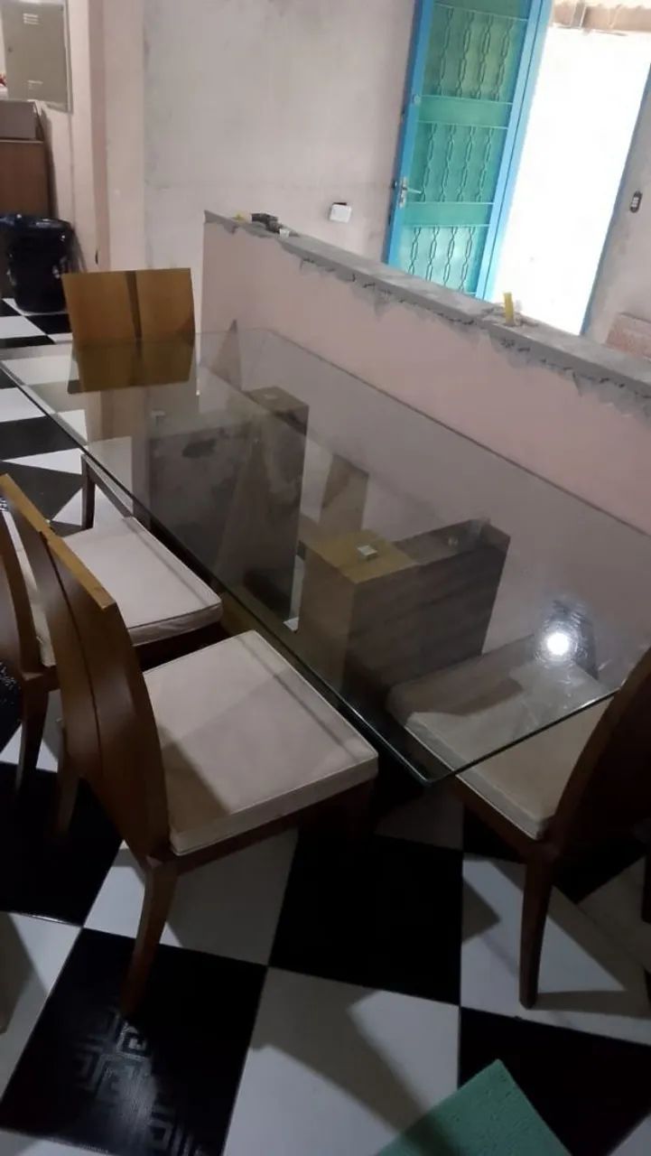 Mesa de jantar com 4 cadeiras 1.00x2.00 - Foto 2