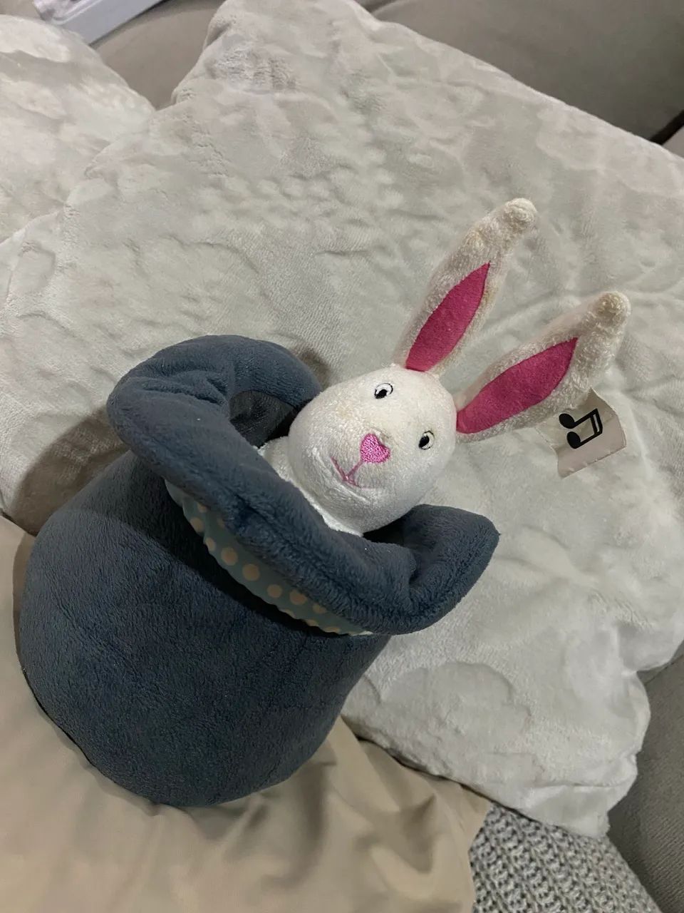 Coelhinho de decoração de Páscoa musical  - Foto 5