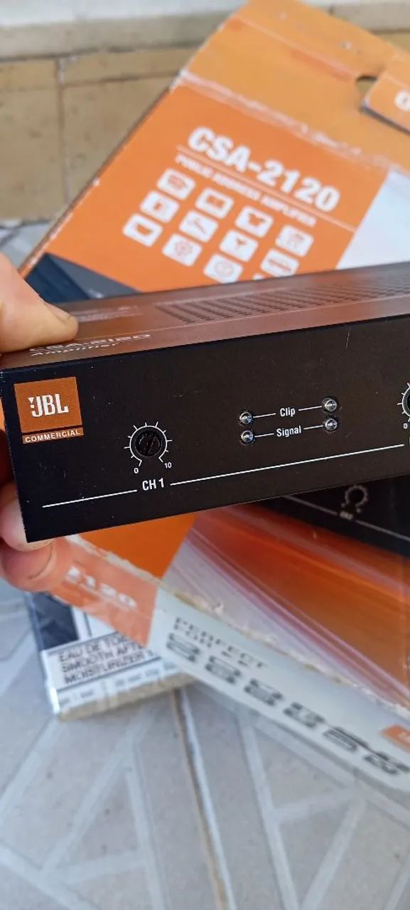 Amplificador Profissional JBL CSA-2120 - Som Ambiente de Alta