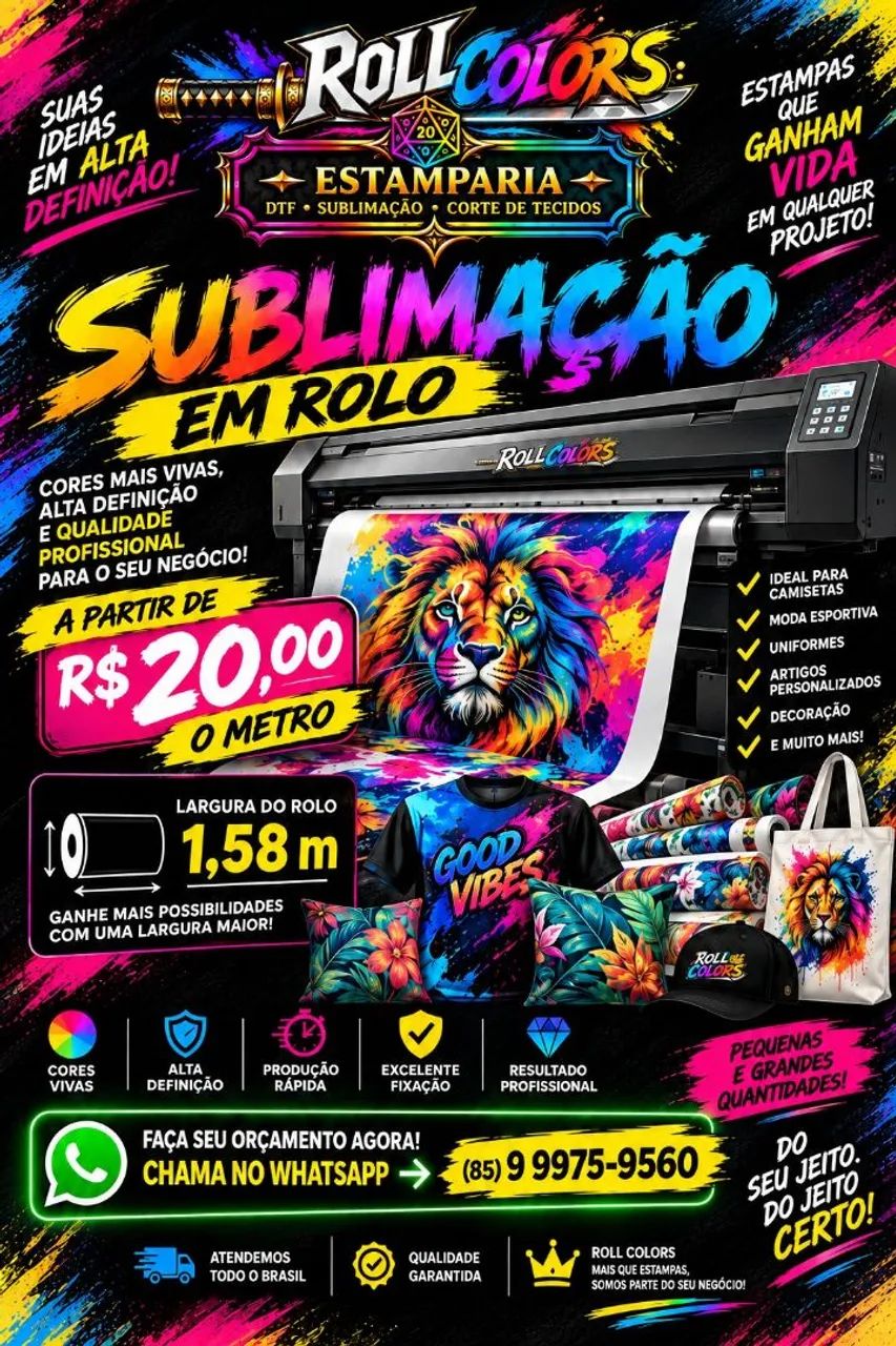 Impressão DTF TEXTIL  e SUBLIMAÇÃO  - Foto 2