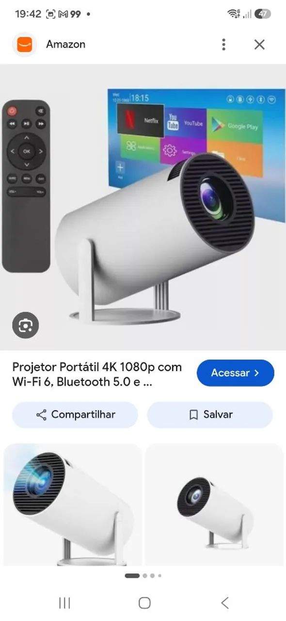 Vendo projetor