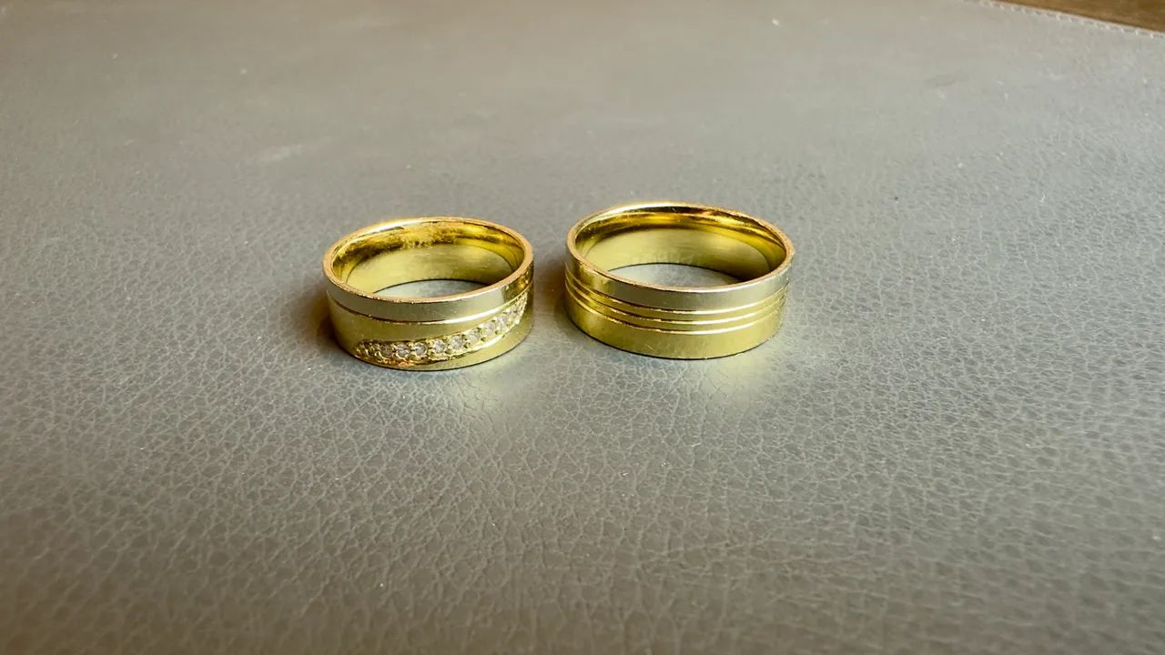 Alianças em ouro 18k