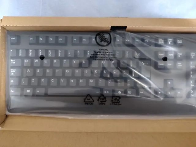 Kit Lenovo Teclado E Mouse Usb Com Fio - Foto 5