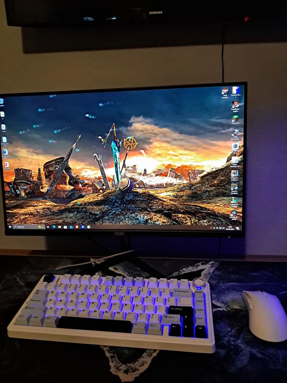 PC COMPLETO + MONITOR E PERIFÉRICOS 