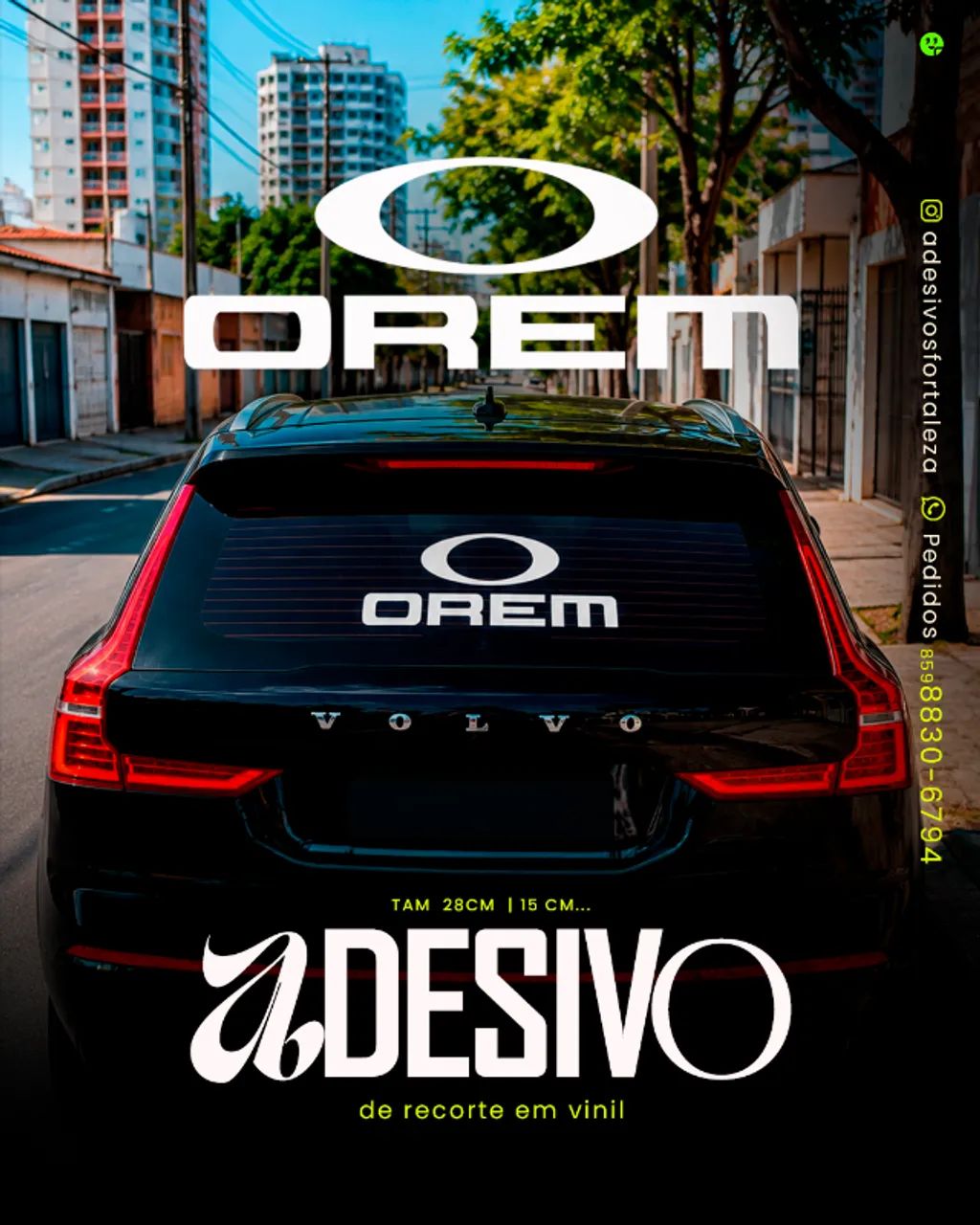 ADESIVO VIDRO DE CARRO