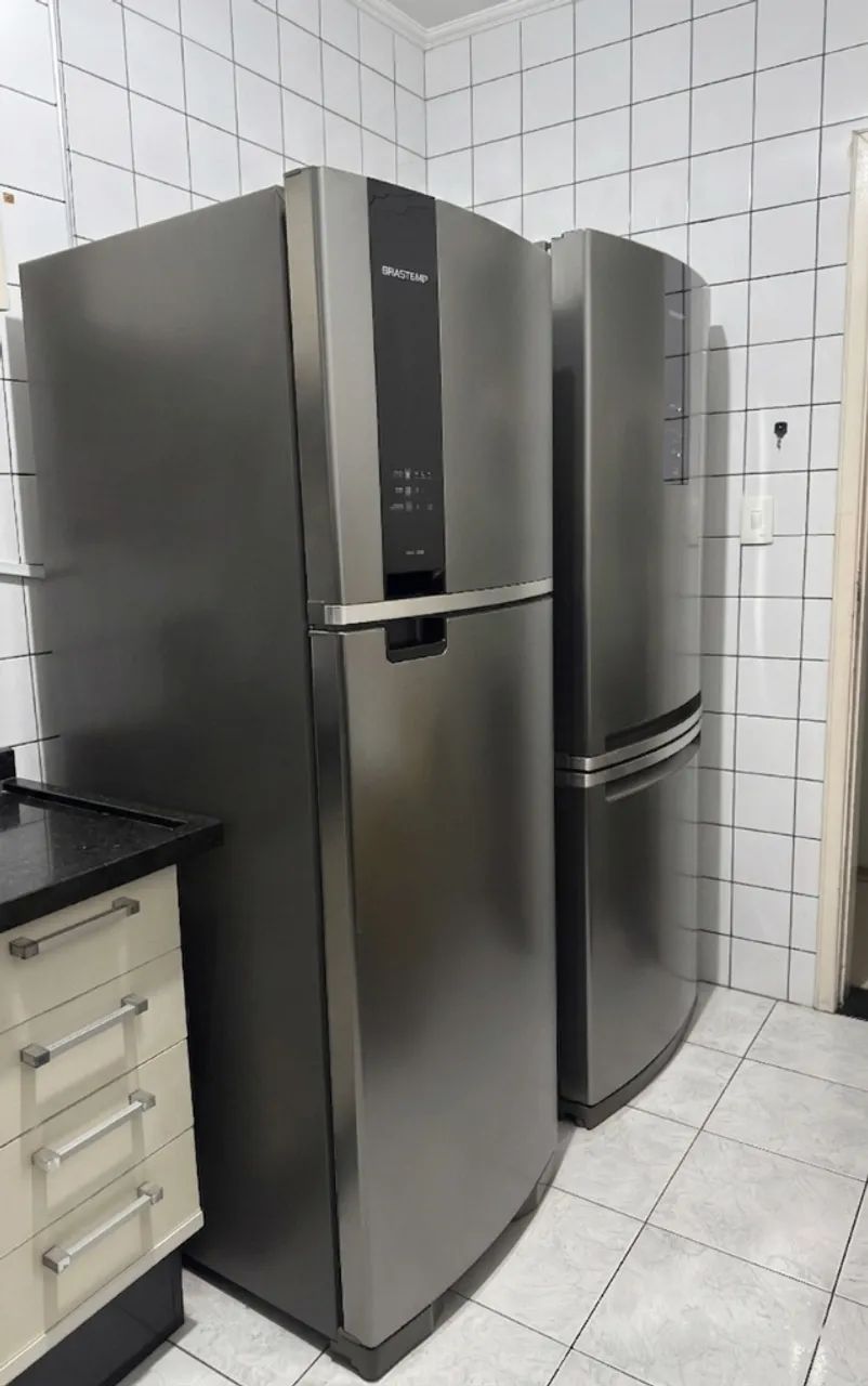 Geladeira Brastemp Frost Free Duplex 375 Litros Cor Inox com Espaço Adapt - BRM45HK - Foto 4