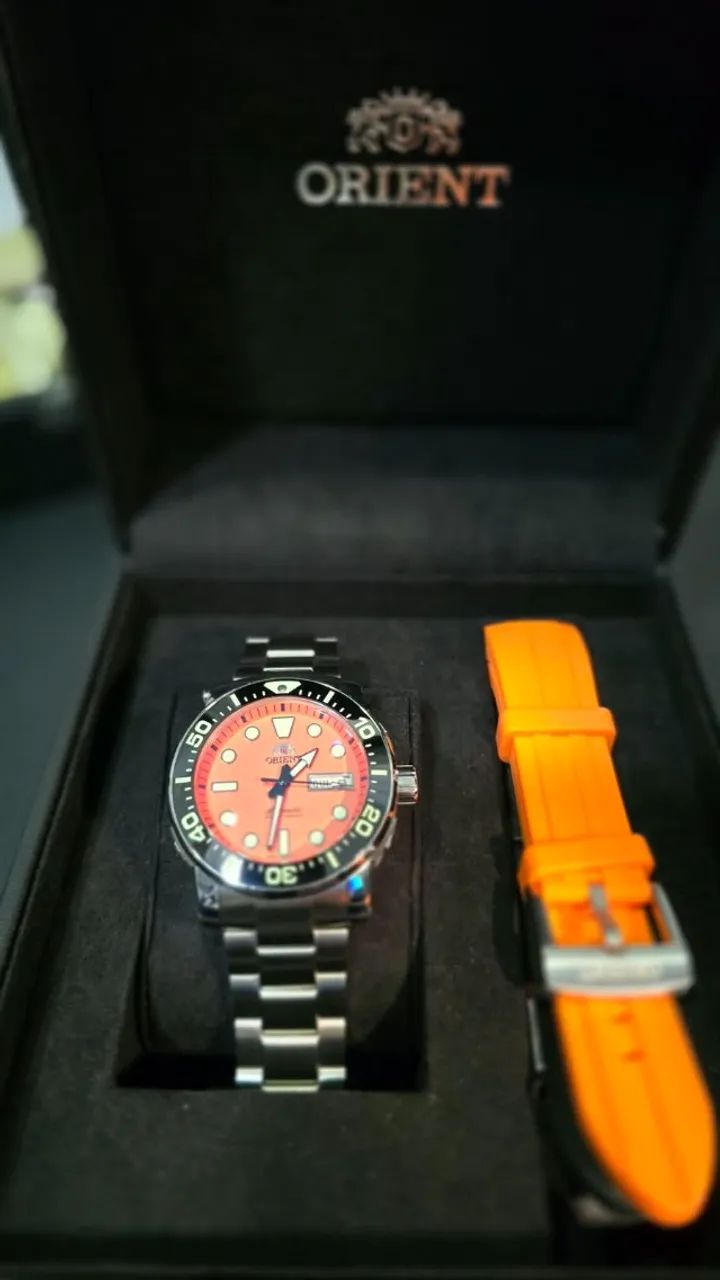Relógio ORIENT Automático Poseidon F49SS014 O1SX - Foto 2