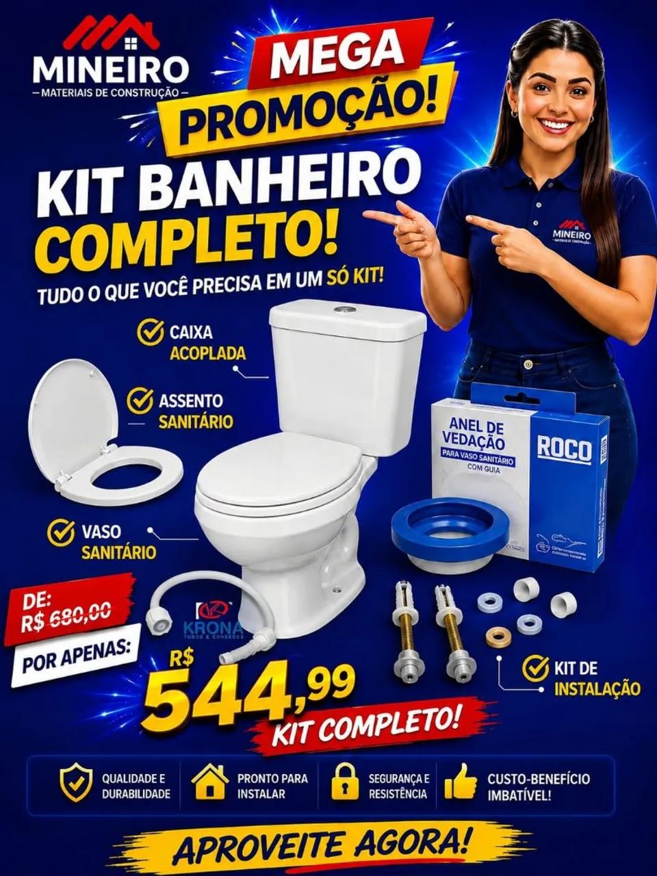 Kit vaso acoplado 