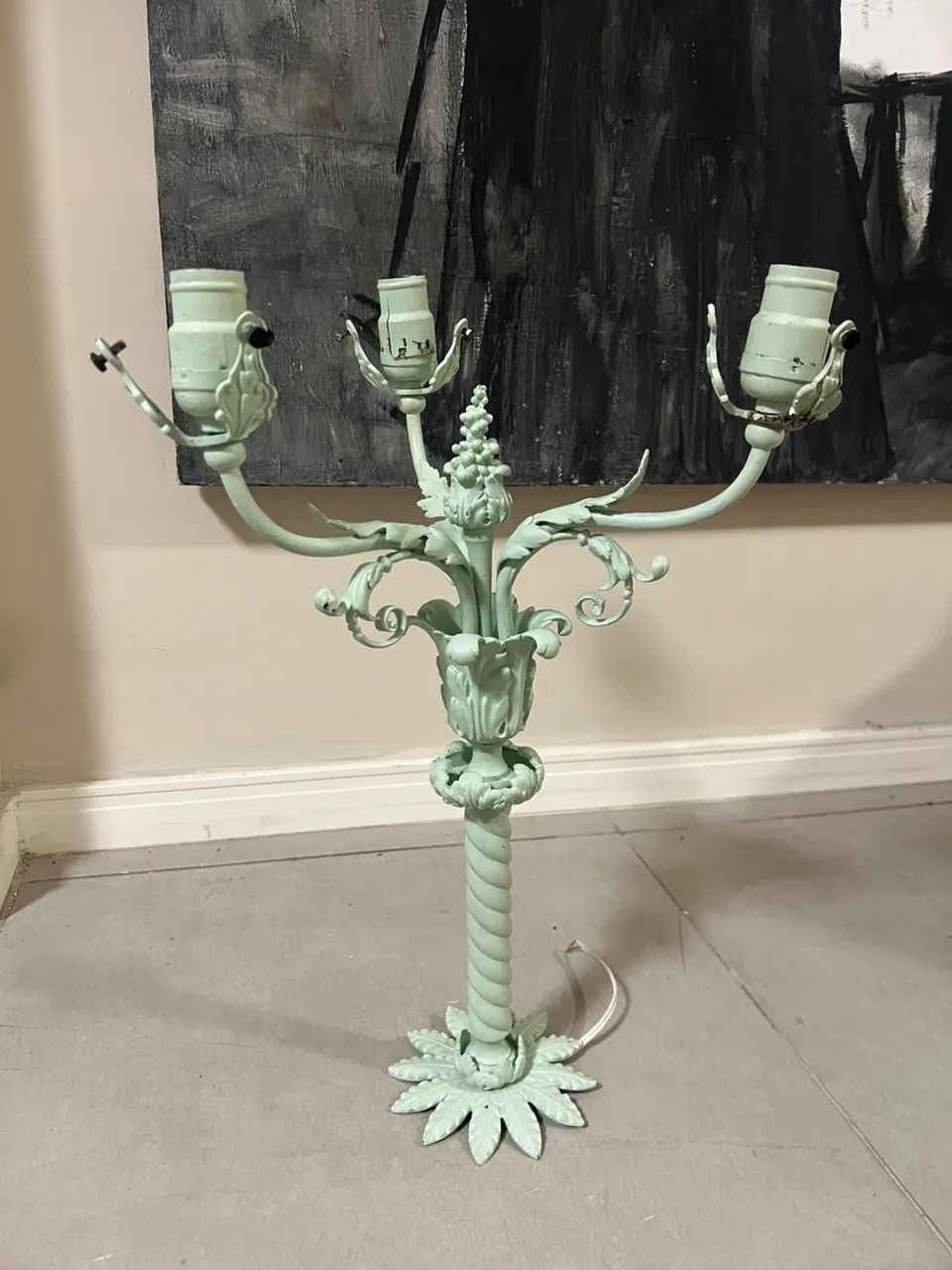 Lustre clássico de ferro 