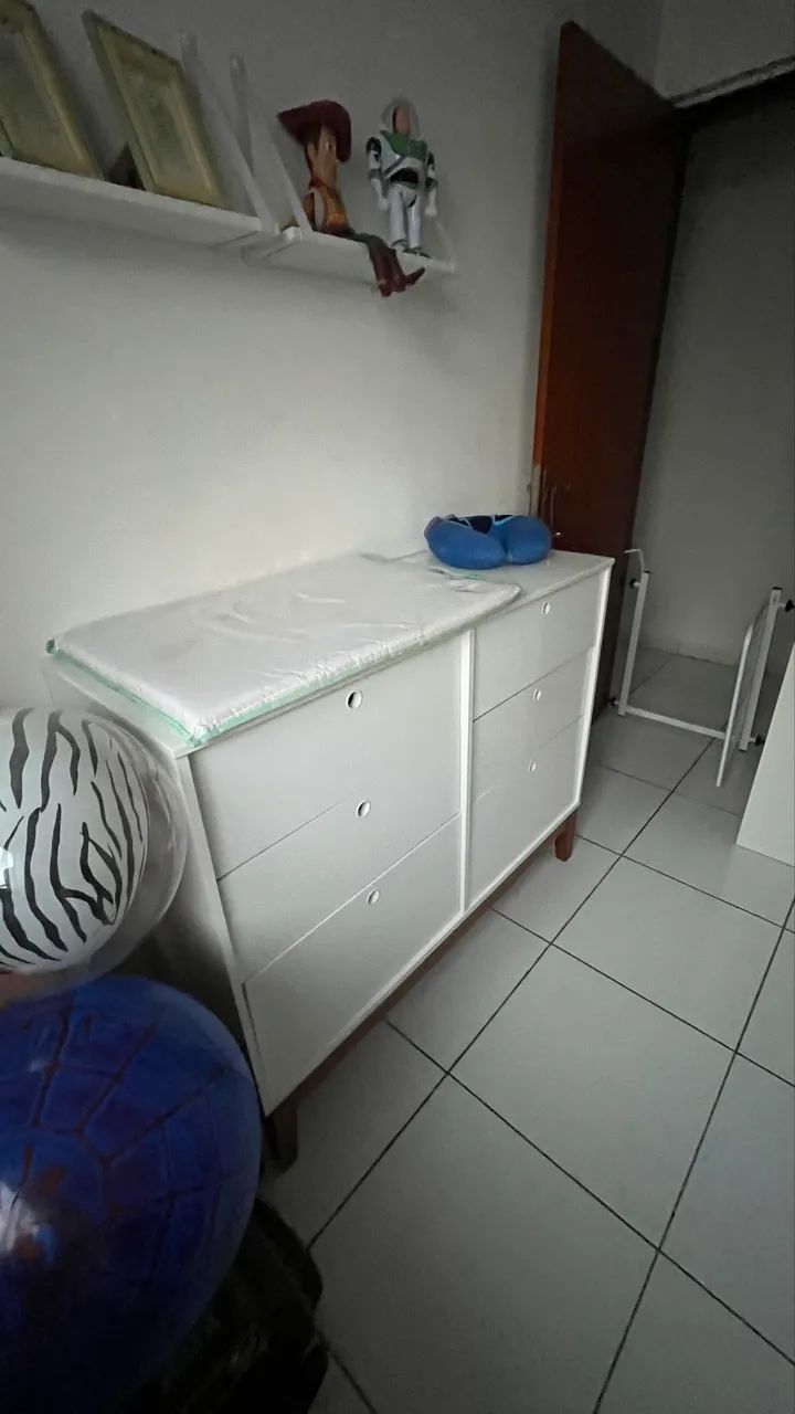 Berço e Cômoda Matic - BRANCO SOFT / ECO WOOD - Foto 4