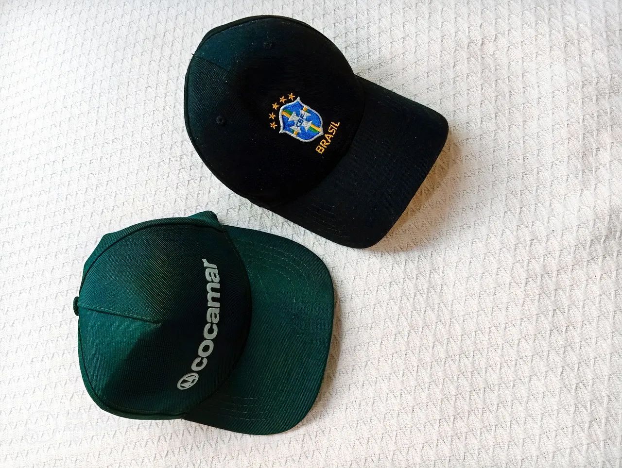 Kit 2 Bonés - Brasil CBF + Cocamar - Bom Estado - Foto 4