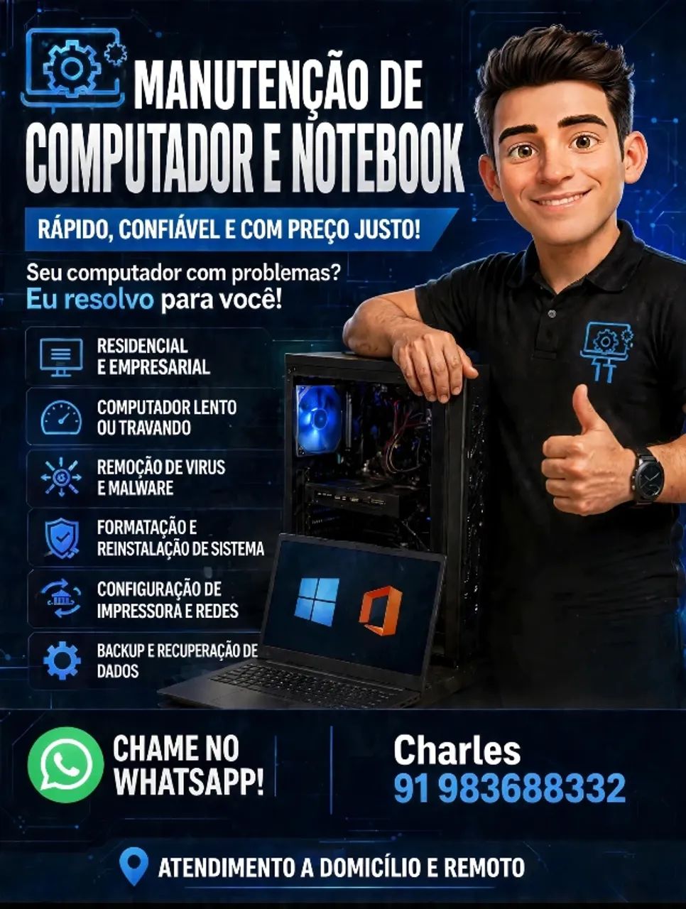 ? Técnico em Informática | Manutenção PC e Notebook e Rede