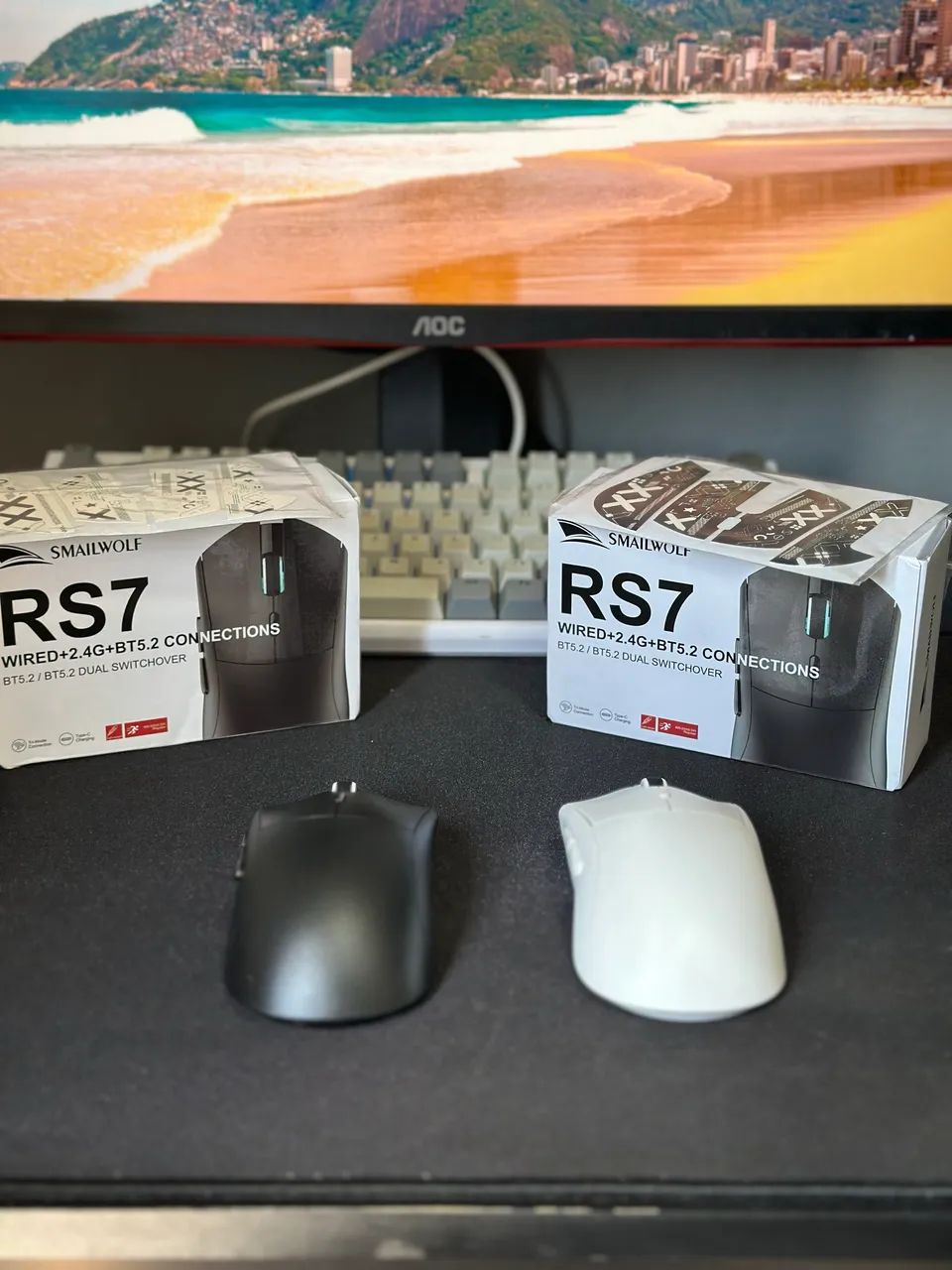 Mouse SmailWolf RS7 Sem Fio - Foto 5