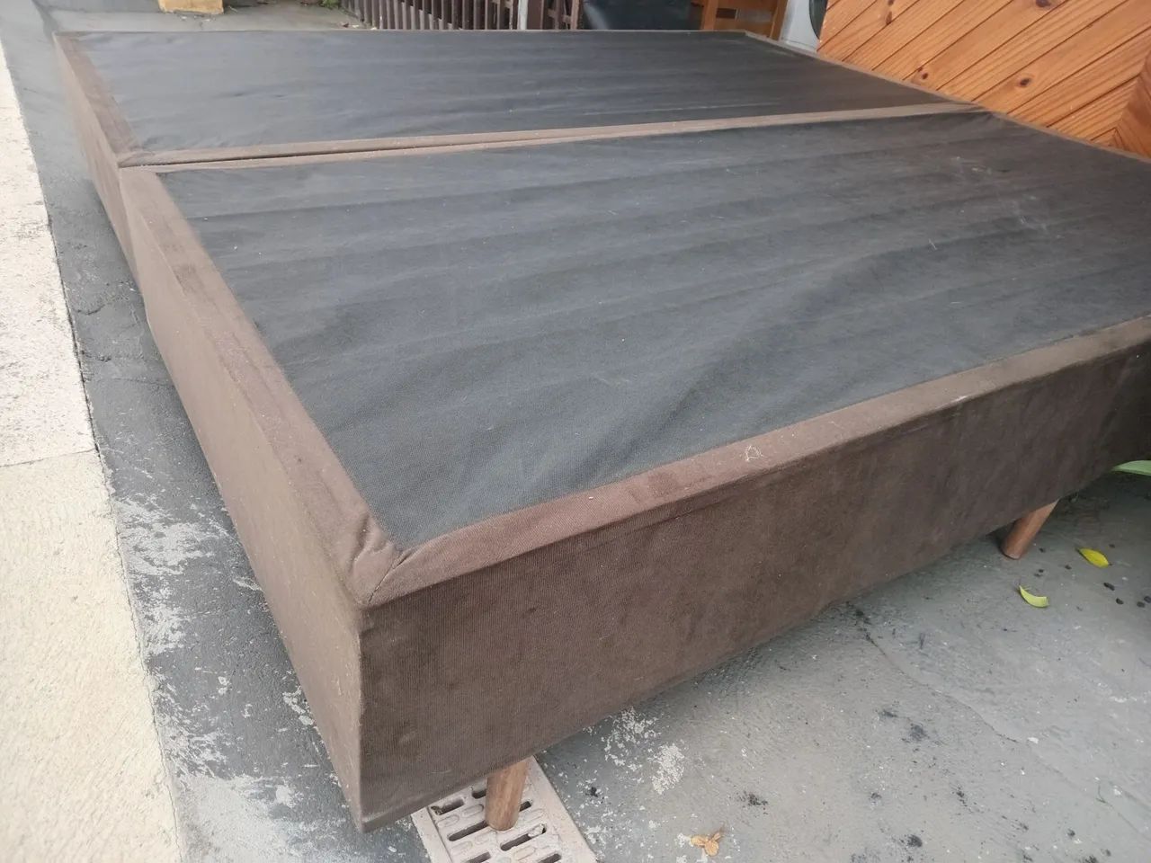 Base box king size, semi nova.(Entrego) - Foto 2