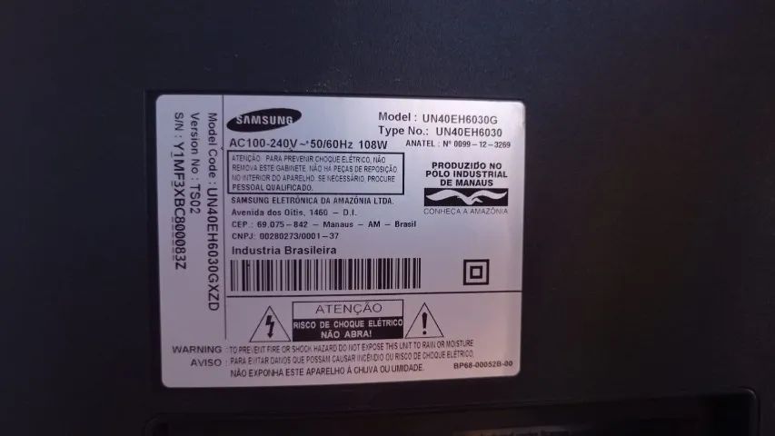 Carcaça TV Samsung UN40EH6030g - Foto 4