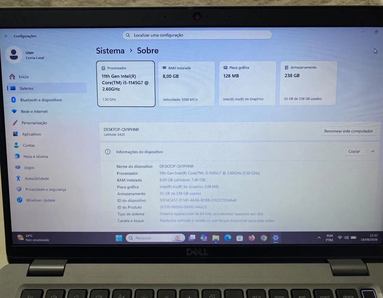 Dell Lat. 5420 i5 11 geração  - Foto 4