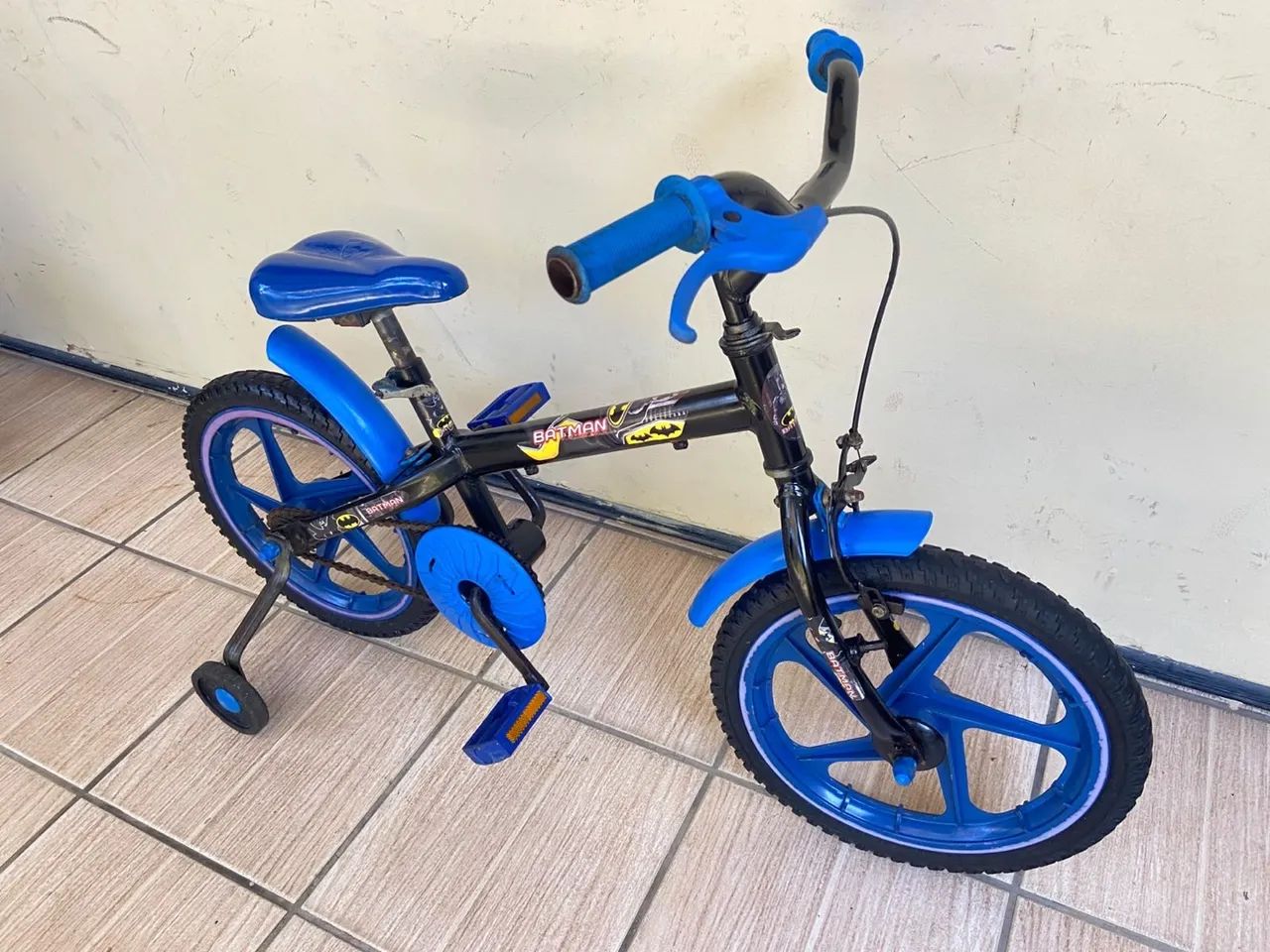 Bicicleta Infantil aro 16 - Batmam - Foto 4
