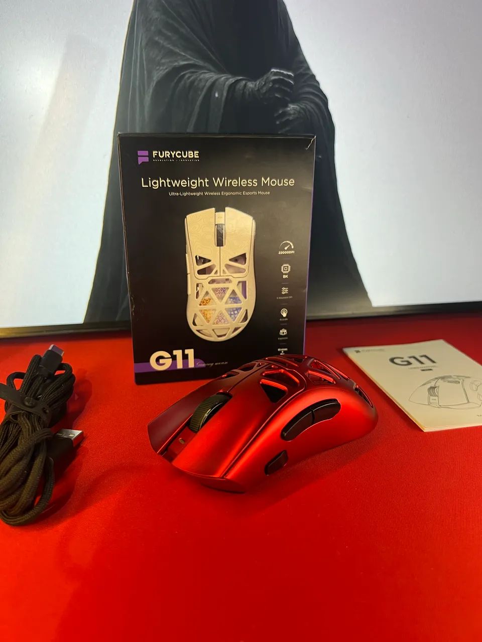 MOUSE GAMER SEM FIO FURYCUBE G11 