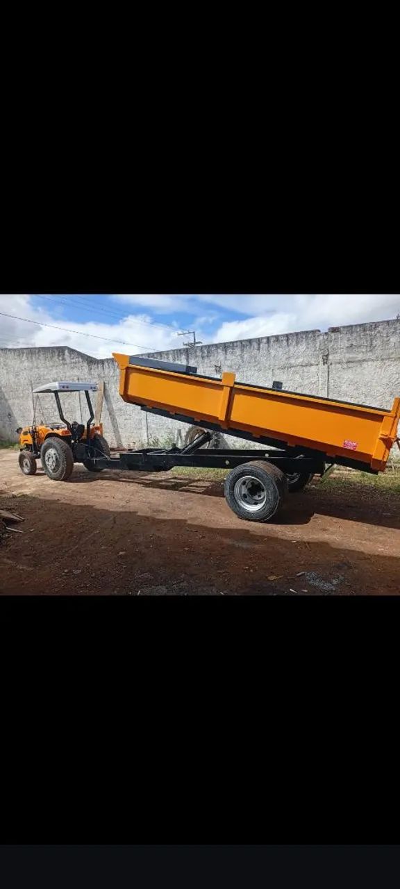 Carroça Basculante p Trator - Foto 4