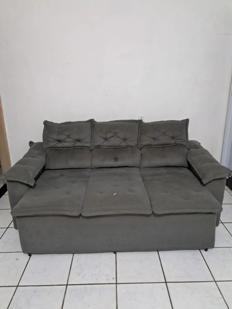 Sofá retrátil, 3 módulos 