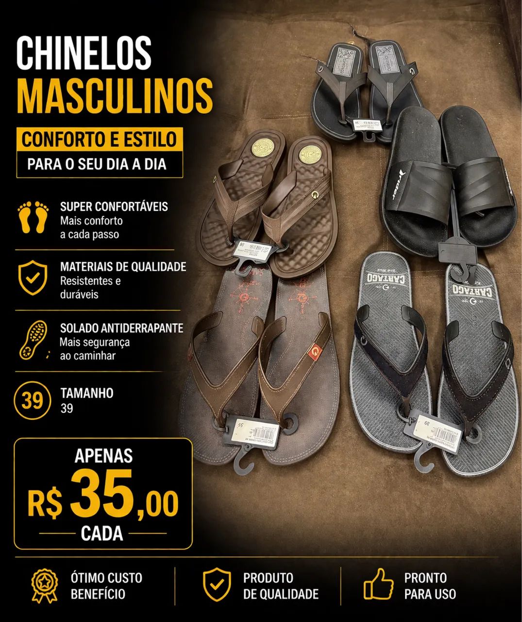 Chinelos Variados - Foto 5
