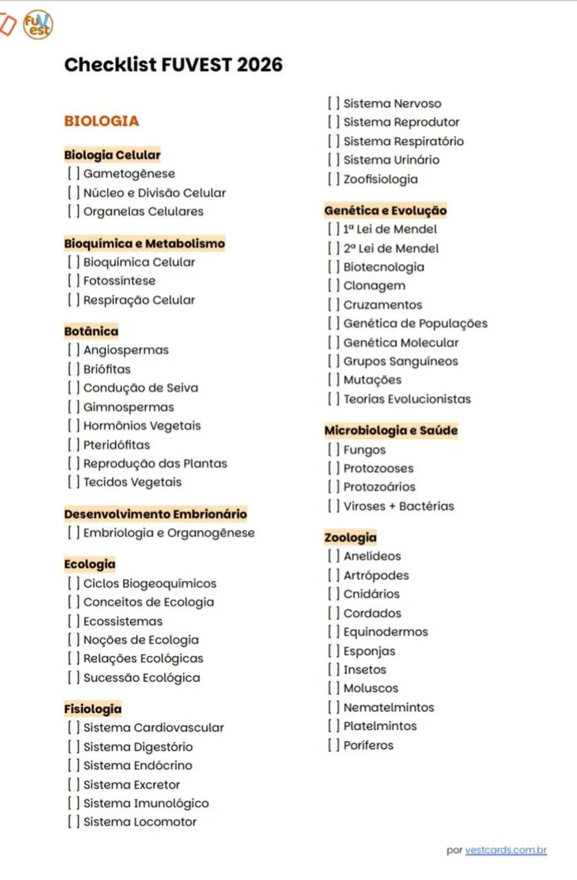 ENEM 2026 Schedule in PDF